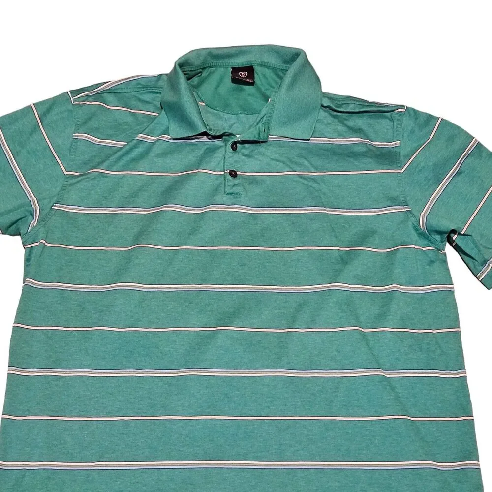 Nike Golf Men's Greet Striped Short Sleeve Polo Shirt Size XXL